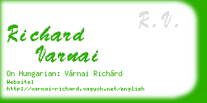 richard varnai business card